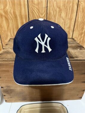 American Needle Navy & White Kids New York Baseball Cap